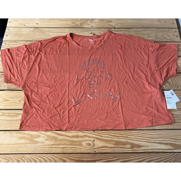Old Navy Tops - NWT Old Navy Active Fueled by Sunshine Statement T Shirt Size XL Women’s Coral